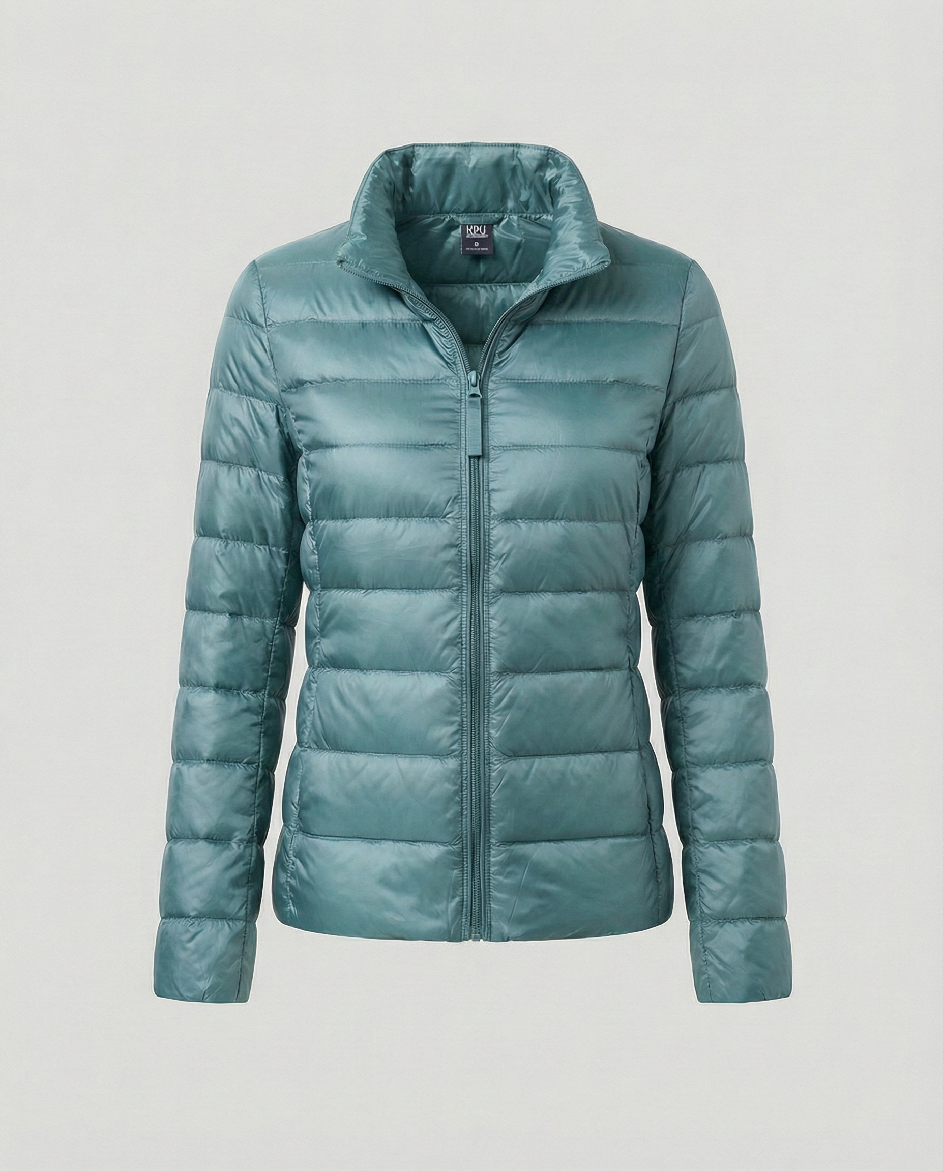Ultralight Down Jacket Women's-kaufmann mode20241203-Calm Wears-Powder blue stand-S-Calm Wears