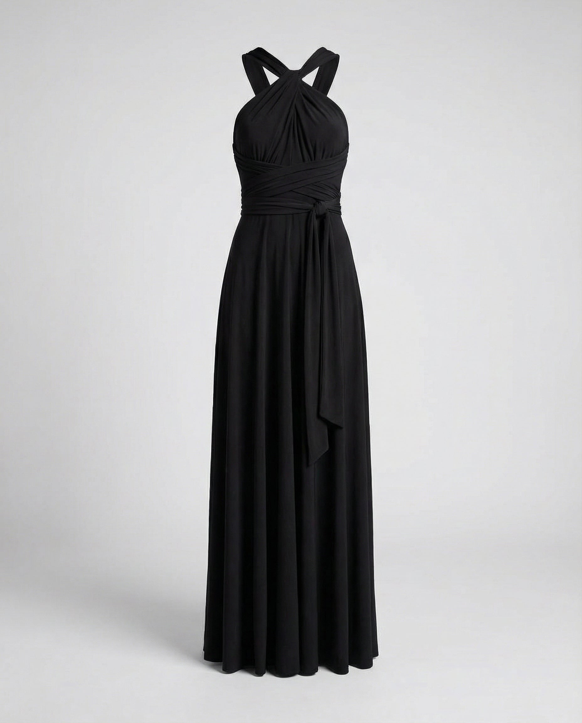Versatile women's wrap dress-variera20240923-Calm Wears-Black-S-Calm Wears