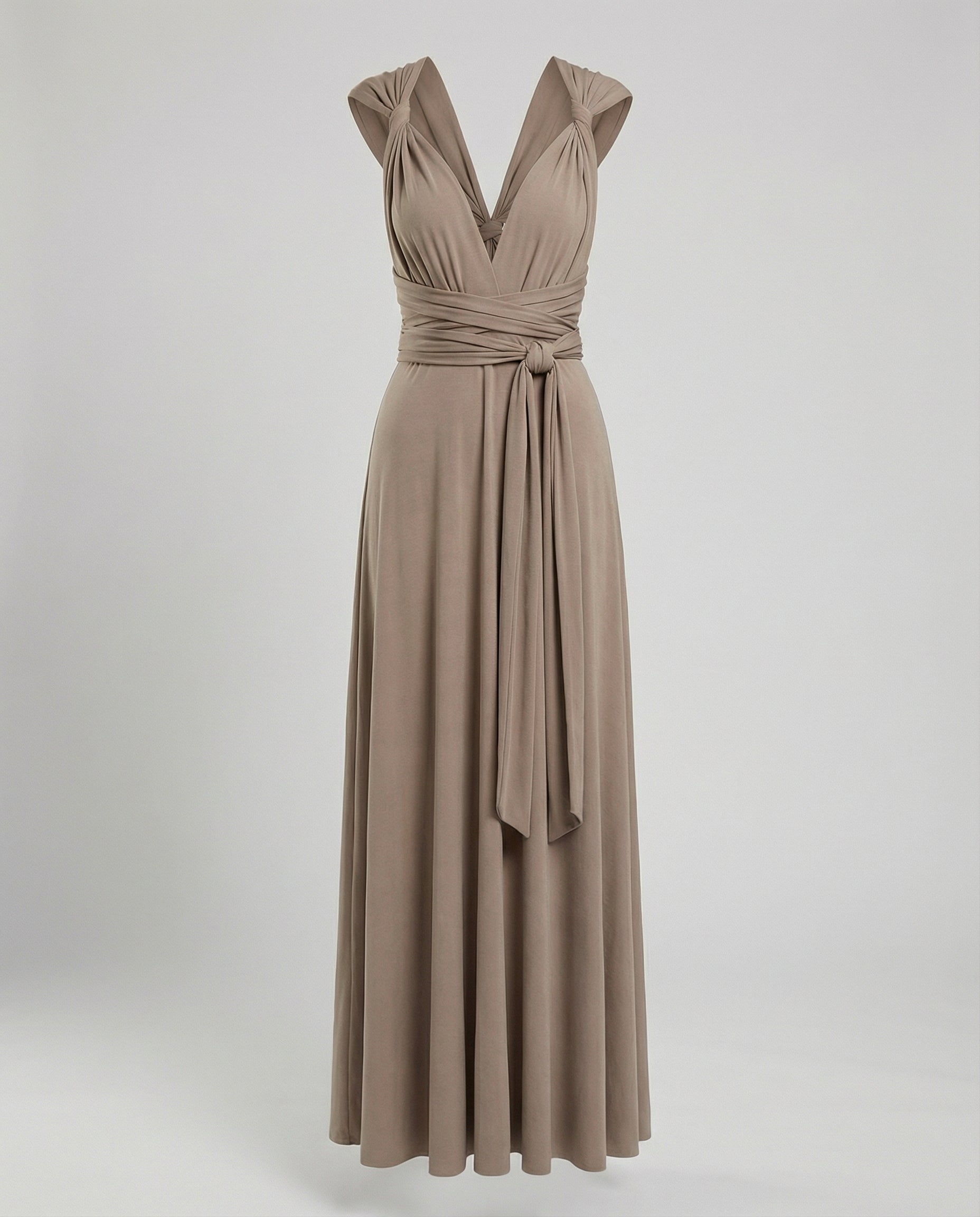 Versatile women's wrap dress-variera20240923-Calm Wears-Brown-S-Calm Wears
