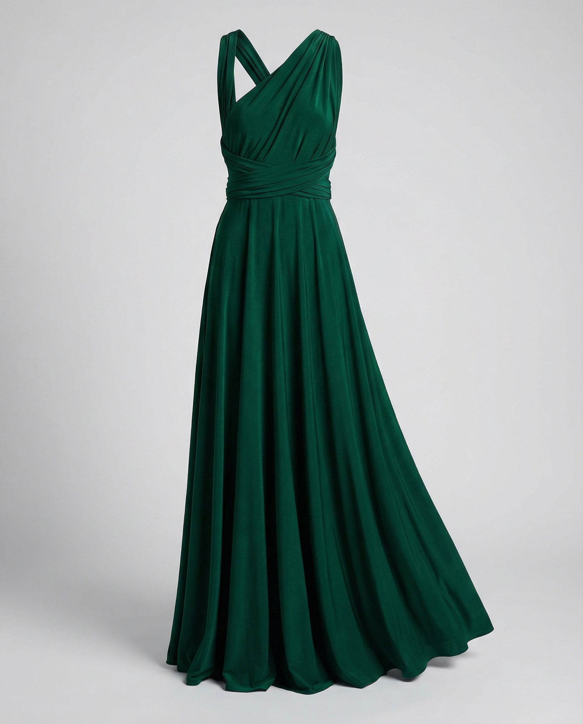 Versatile women's wrap dress-variera20240923-Calm Wears-Green-S-Calm Wears