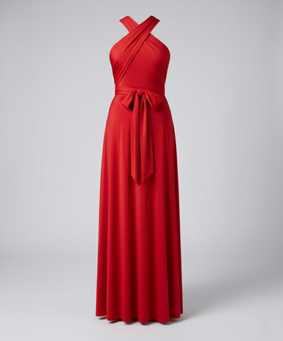 Versatile women's wrap dress-variera20240923-Calm Wears-Red-S-Calm Wears
