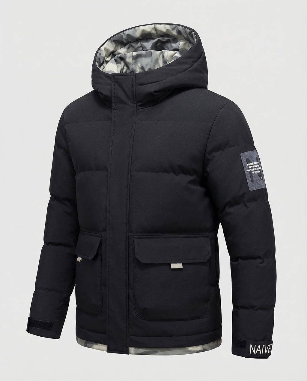 Warm Women's Winter Jacket Hood-haarlemo20251112-Calm Wears-Black-XS-Calm Wears
