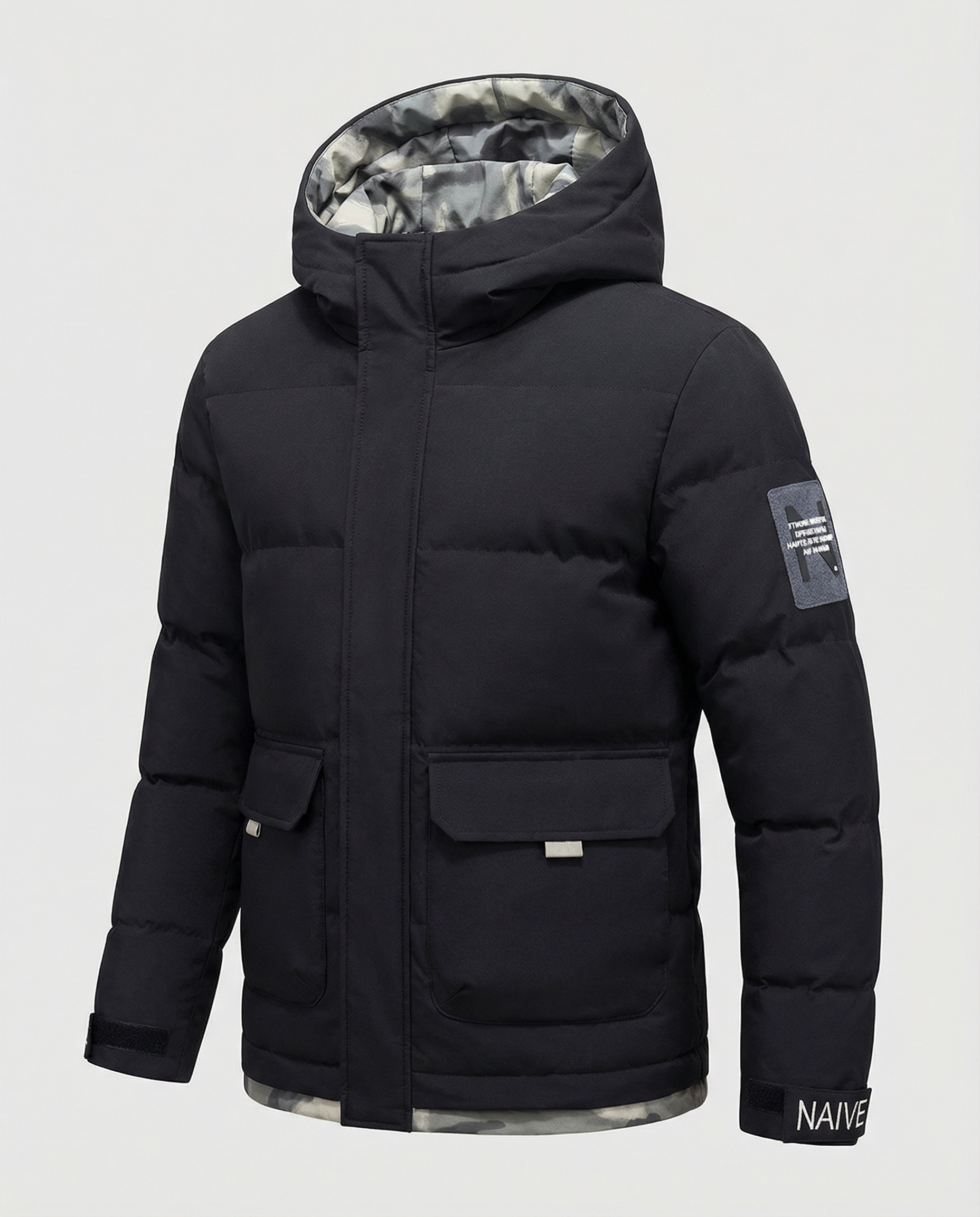 Warm Women's Winter Jacket Hood-haarlemo20251112-Calm Wears-Black-XS-Calm Wears
