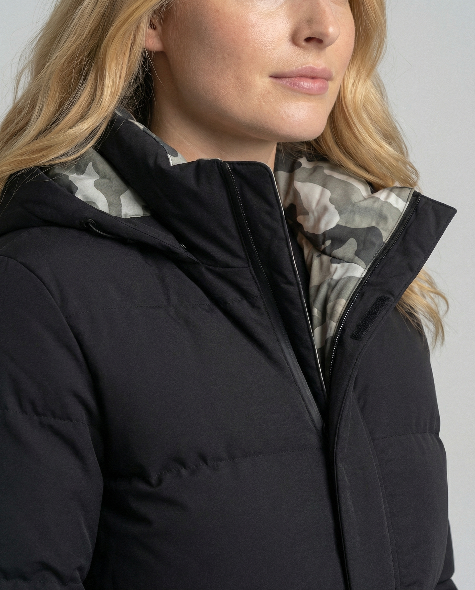 Warm Women's Winter Jacket Hood-haarlemo20251112-Calm Wears-Black-XS-Calm Wears