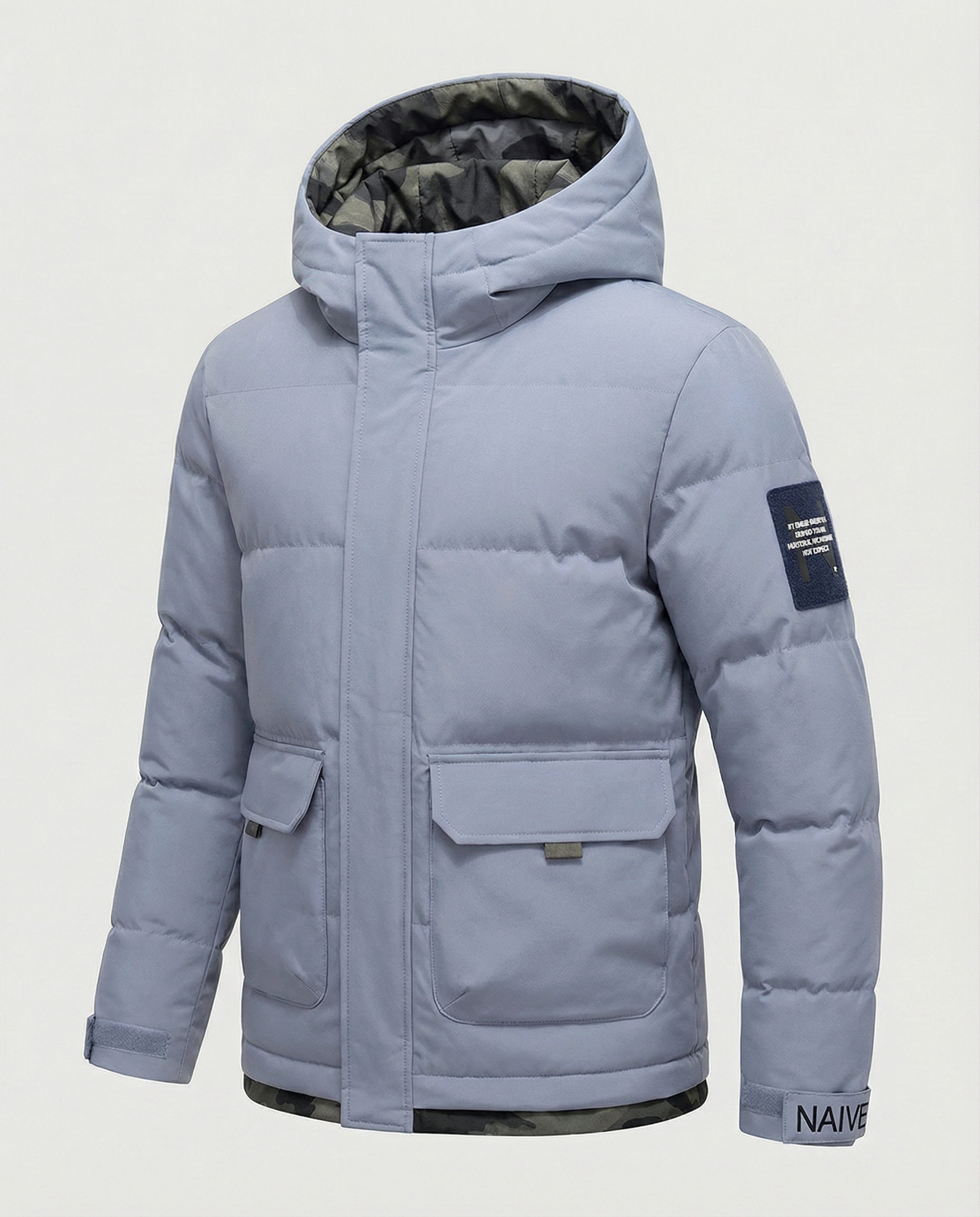 Warm Women's Winter Jacket Hood-haarlemo20251112-Calm Wears-Gray-XS-Calm Wears