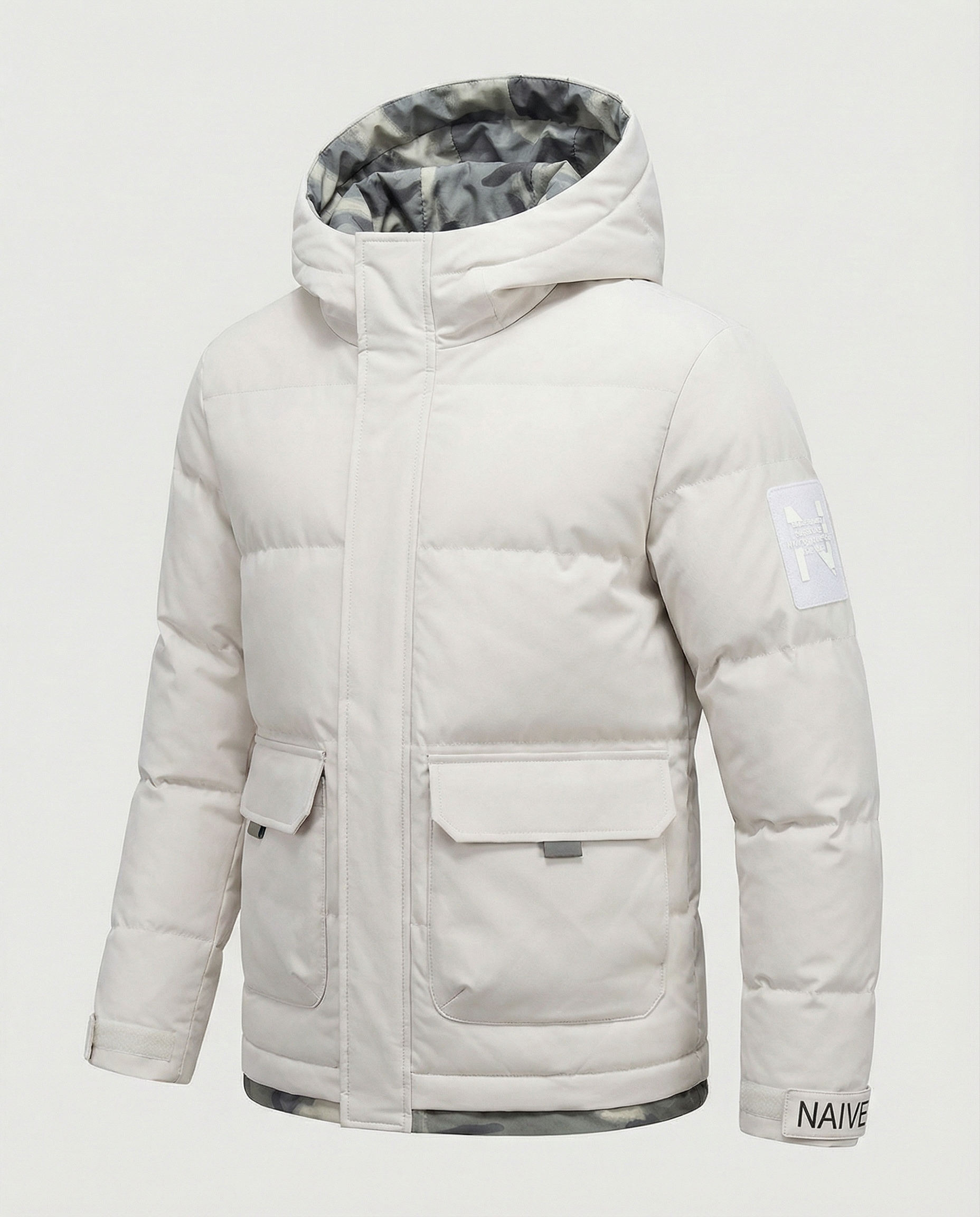 Warm Women's Winter Jacket Hood-haarlemo20251112-Calm Wears-Khaki-XS-Calm Wears