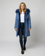 Waterproof Winter Coat Women-lasmir20251119-Calm Wears-Blue-S-Calm Wears