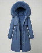 Waterproof Winter Coat Women-lasmir20251119-Calm Wears-Blue-S-Calm Wears