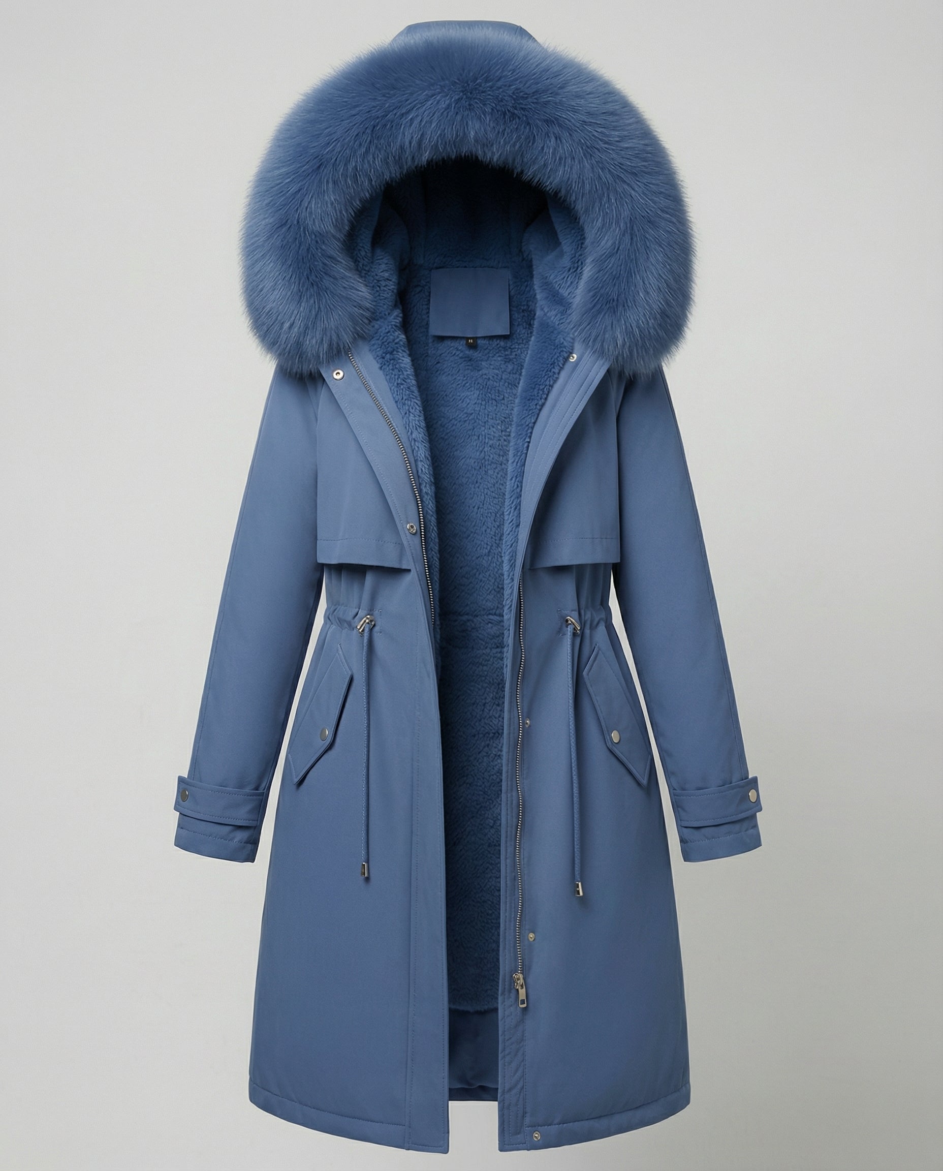 Waterproof Winter Coat Women-lasmir20251119-Calm Wears-Blue-S-Calm Wears