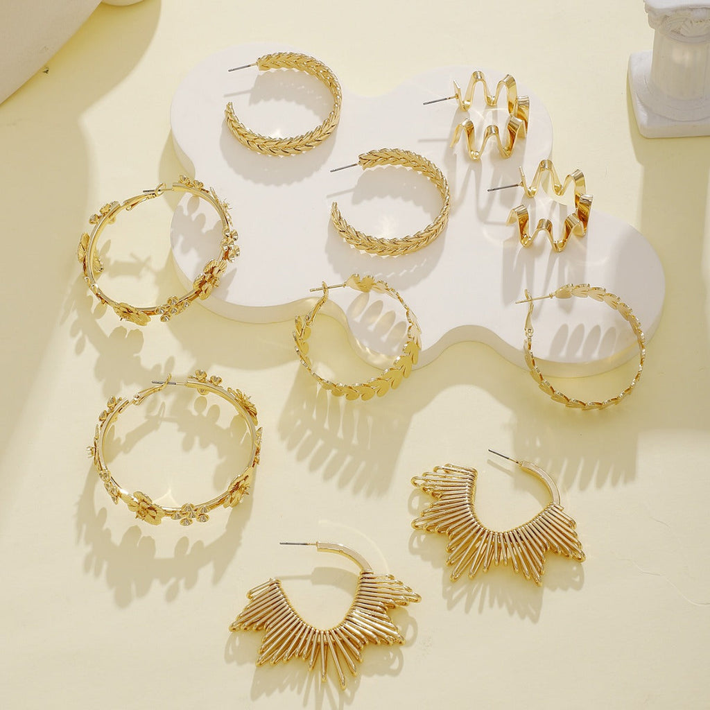 Women artistically designed hoops Calm Wears-https://detail.1688.com/offer/826436901446.html-Calm Wears-Gold-Calm Wears