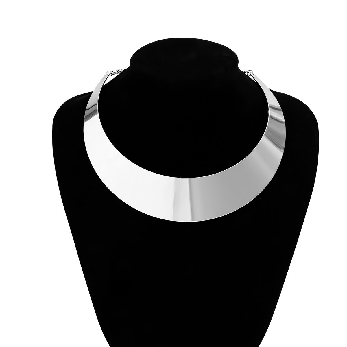 Women Choker Necklace with Modern V Design Calm Wears-https://detail.1688.com/offer/1036133907258.html-Calm Wears-White-Calm Wears