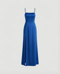 Women Elegant Evening Dress with Flowing Skirt and Deep Slit-https://detail.1688.com/offer/915487425993.html-Calm Wears-Blue-S-Calm Wears