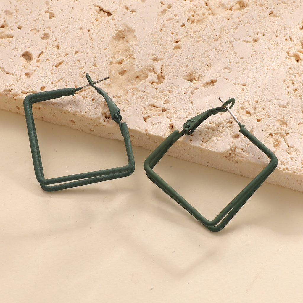 Women Geometric Earrings made of high-quality metal Calm Wears-https://detail.1688.com/offer/992499014749.html-Calm Wears-Green-Calm Wears