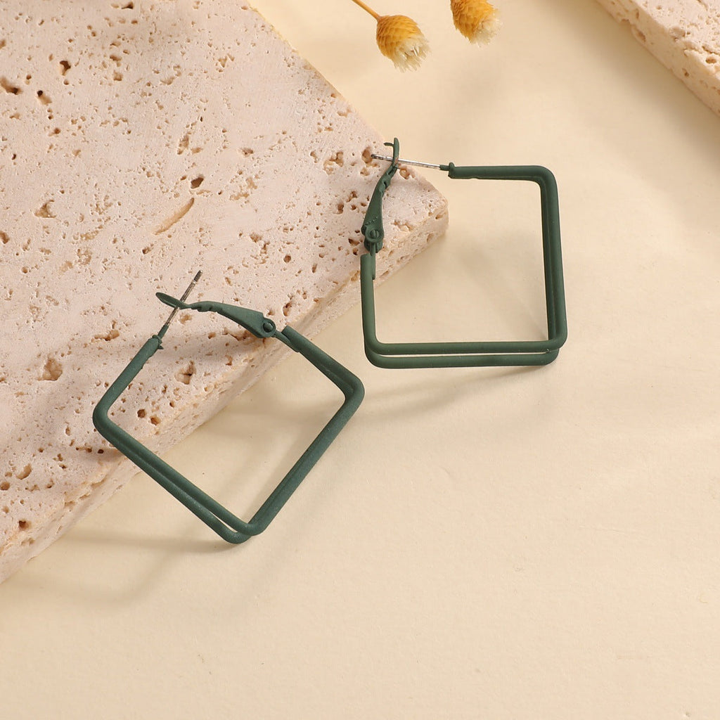 Women Geometric Earrings made of high-quality metal Calm Wears-https://detail.1688.com/offer/992499014749.html-Calm Wears-Green-Calm Wears
