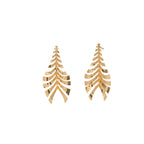 Women Hanging Earrings in Elegant Leaf Design Calm Wears-https://detail.1688.com/offer/992667498746.html-Calm Wears-Gold-Calm Wears