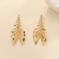 Women Hanging Earrings in Elegant Leaf Design Calm Wears-https://detail.1688.com/offer/992667498746.html-Calm Wears-Gold-Calm Wears