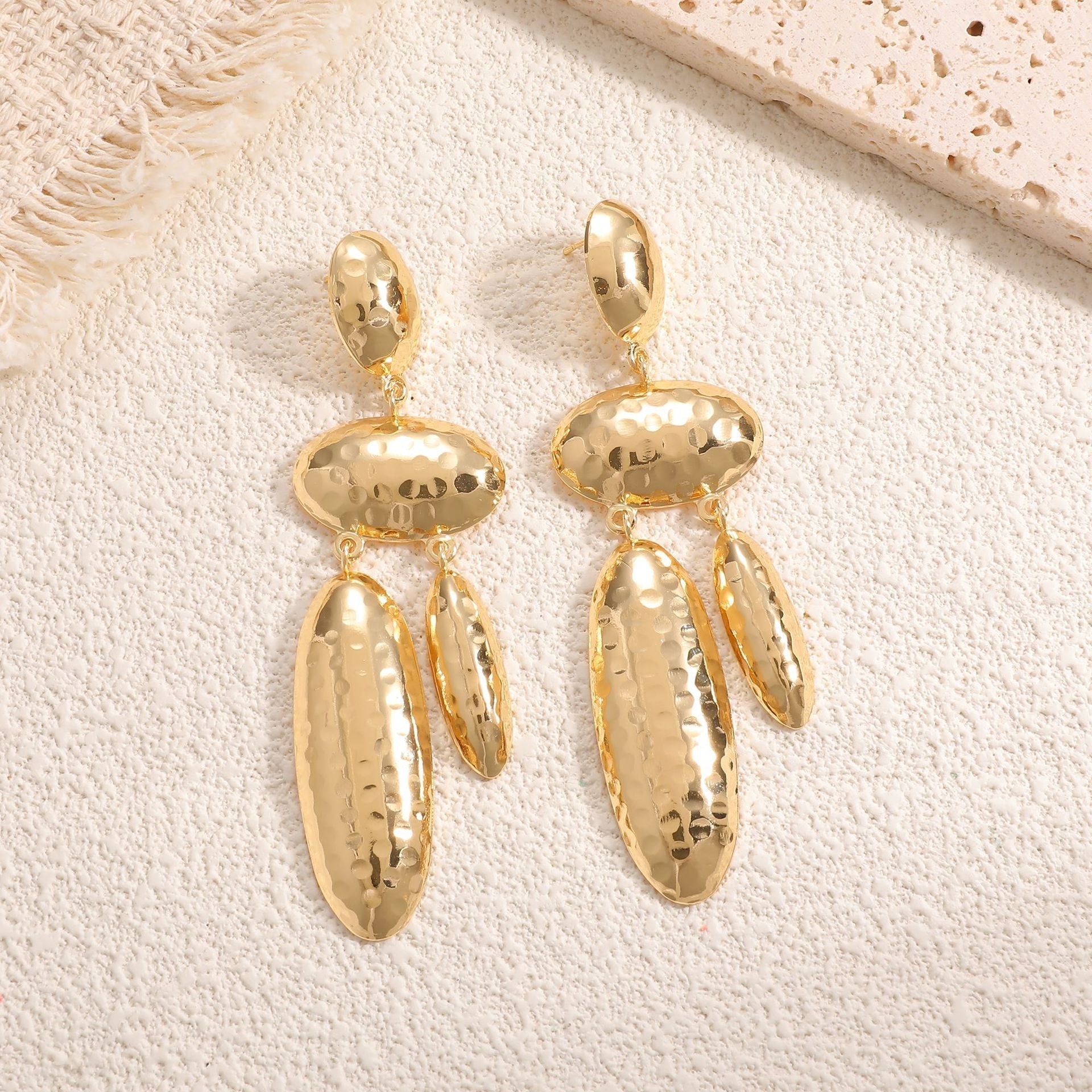 Women Hanging Earrings with artistic, three-dimensional design Calm Wears-https://detail.1688.com/offer/1055987248563.html-Calm Wears-White-Calm Wears