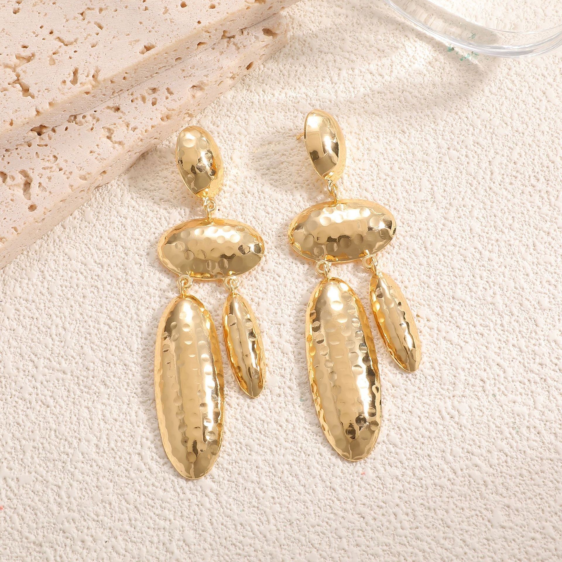 Women Hanging Earrings with artistic, three-dimensional design Calm Wears-https://detail.1688.com/offer/1055987248563.html-Calm Wears-White-Calm Wears