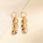 Women Hanging Earrings with Elegant Shell Design Calm Wears-https://detail.1688.com/offer/1026733626733.html-Calm Wears-Gold-Calm Wears