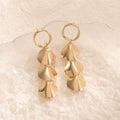 Women Hanging Earrings with Elegant Shell Design Calm Wears-https://detail.1688.com/offer/1026733626733.html-Calm Wears-Gold-Calm Wears