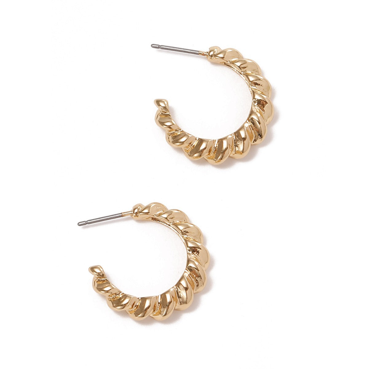 Women Hanging Earrings with Elegant Wave Design Calm Wears-https://detail.1688.com/offer/806993853134.html-Calm Wears-Gold yellow-Calm Wears