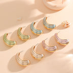 Women Hanging Earrings with Luxurious Gold and Pink Finish Calm Wears-https://detail.1688.com/offer/968791625947.html-Calm Wears-Style 3-Calm Wears
