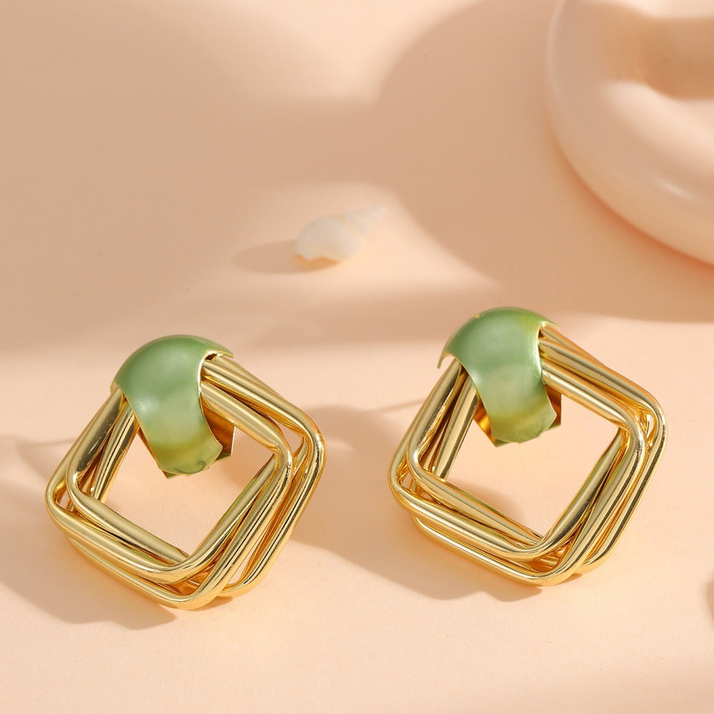 Women modern earrings with asymmetrical design Calm Wears-https://detail.1688.com/offer/968856121013.html-Calm Wears-Style 4-Calm Wears