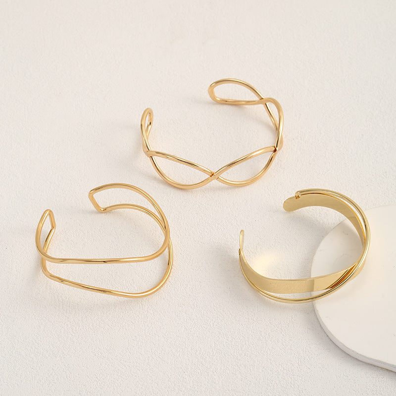 Women Open Bangle in Minimalist Design Calm Wears-https://detail.1688.com/offer/718480578025.html-Calm Wears-N/A-Calm Wears