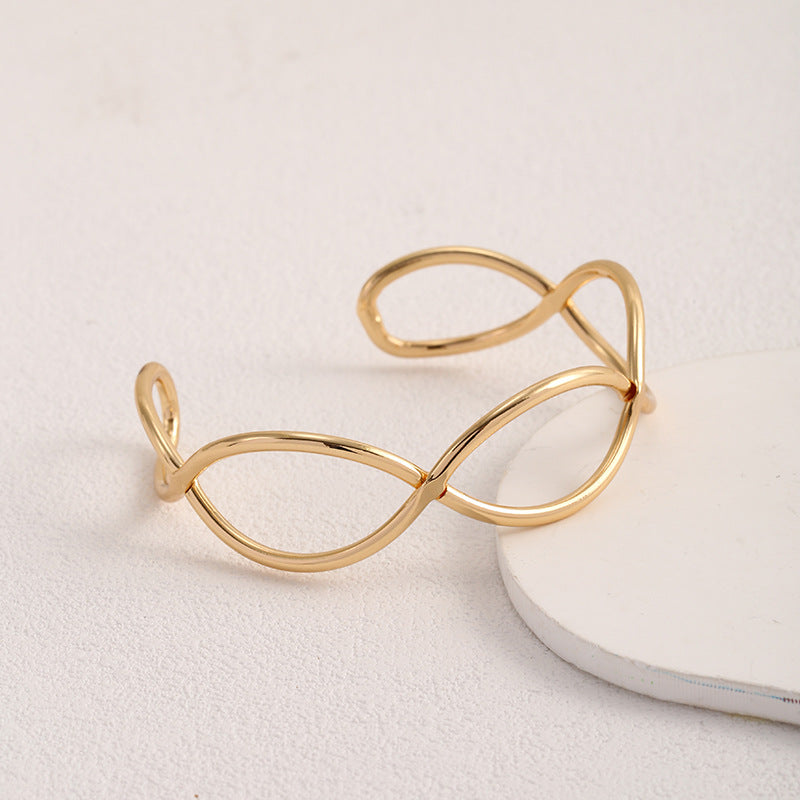 Women Open Bangle in Minimalist Design Calm Wears-https://detail.1688.com/offer/718480578025.html-Calm Wears-Rot-Calm Wears