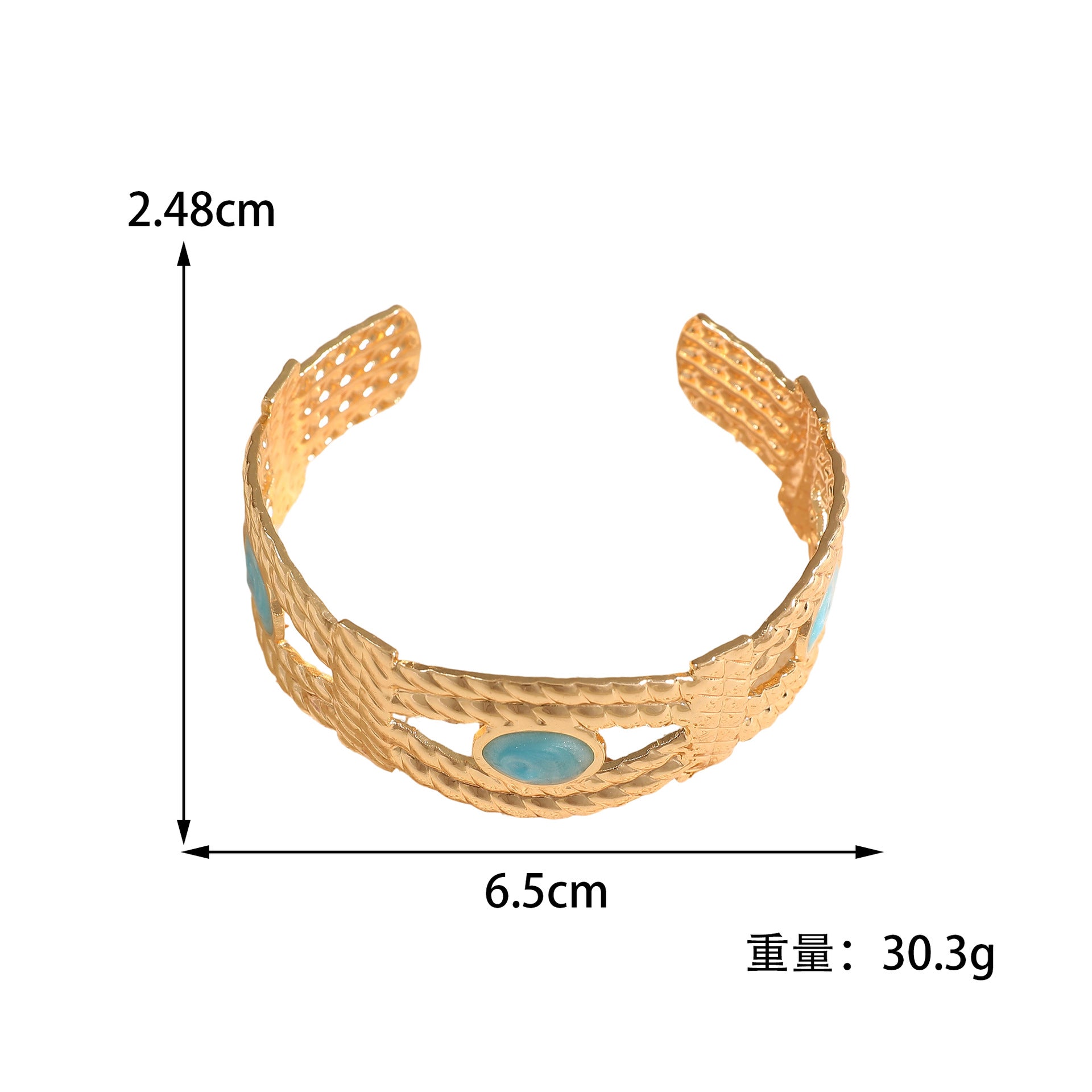 Women Open Bangle with Artistic Braiding Pattern Calm Wears-https://detail.1688.com/offer/1048199183661.html-Calm Wears-Style 5-Calm Wears