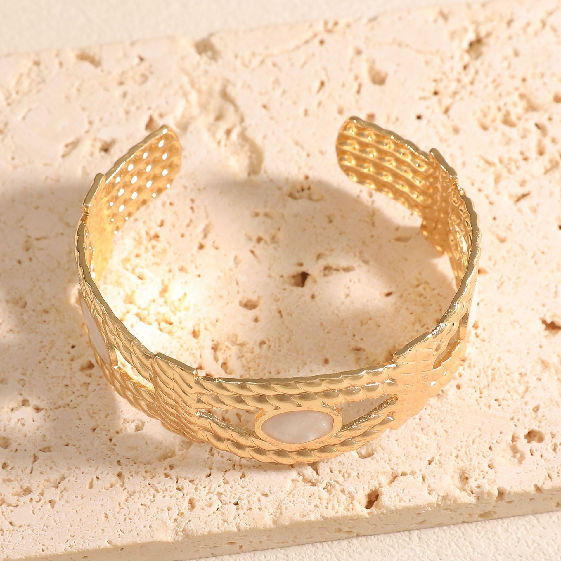 Women Open Bangle with Artistic Braiding Pattern Calm Wears-https://detail.1688.com/offer/1048199183661.html-Calm Wears-Style 5-Calm Wears