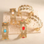 Women Open Bangle with Artistic Braiding Pattern Calm Wears-https://detail.1688.com/offer/1048199183661.html-Calm Wears-Style 5-Calm Wears