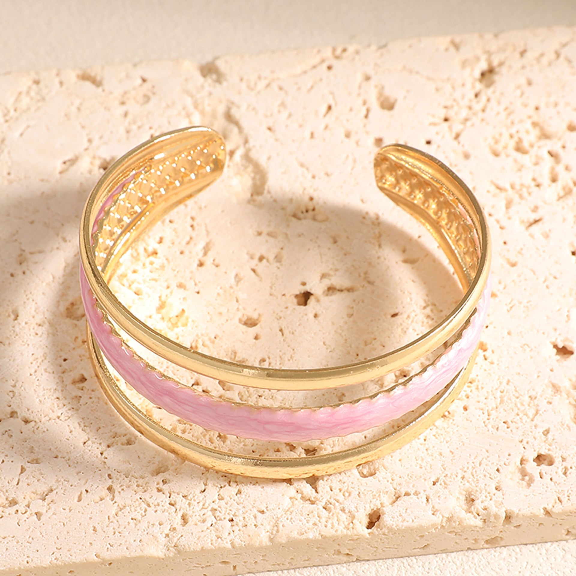 Women Open Bangle with Artistic Relief Design Calm Wears-https://detail.1688.com/offer/1044691331889.html-Calm Wears-Style 4-Calm Wears