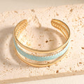 Women Open Bangle with Artistic Relief Design Calm Wears-https://detail.1688.com/offer/1044691331889.html-Calm Wears-Style 5-Calm Wears