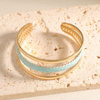 Women Open Bangle with Artistic Relief Design Calm Wears-https://detail.1688.com/offer/1044691331889.html-Calm Wears-Style 5-Calm Wears