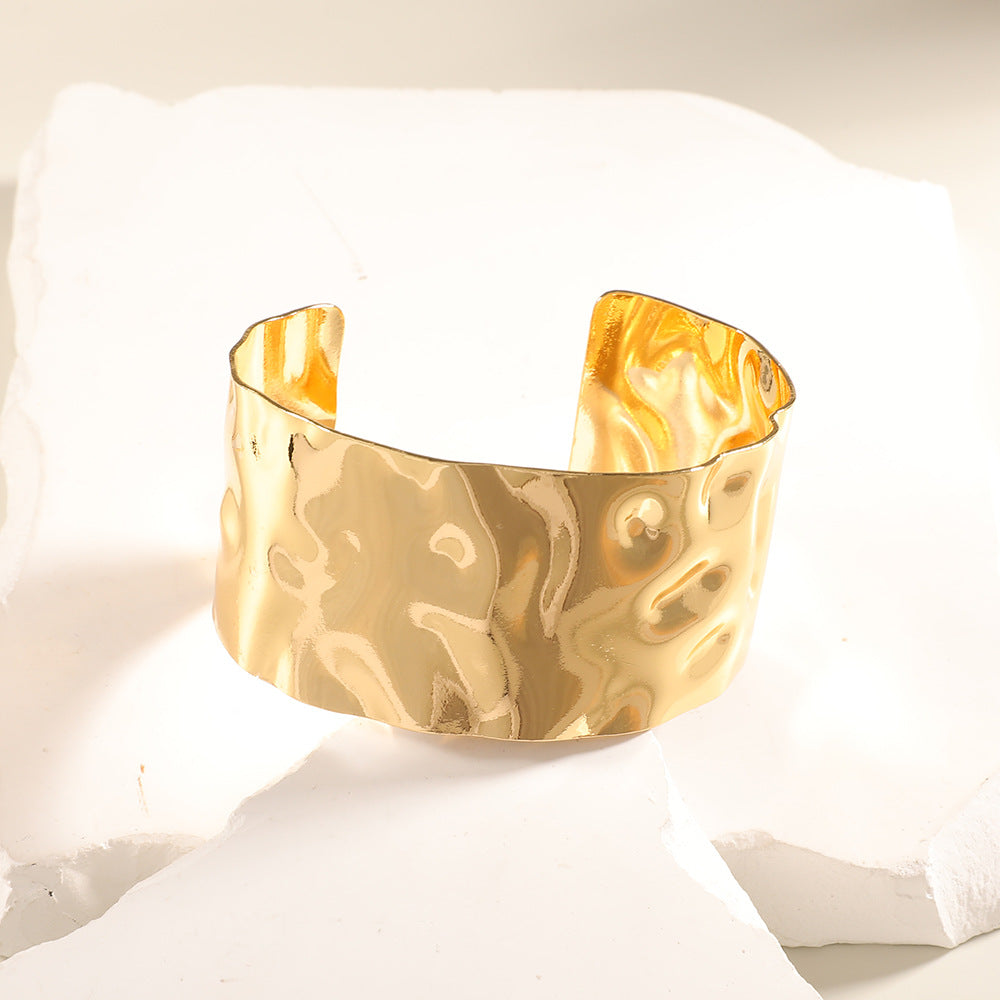 Women Open Bangle with Artistic Relief Design Calm Wears-https://detail.1688.com/offer/1045189236249.html-Calm Wears-Style 13-Calm Wears