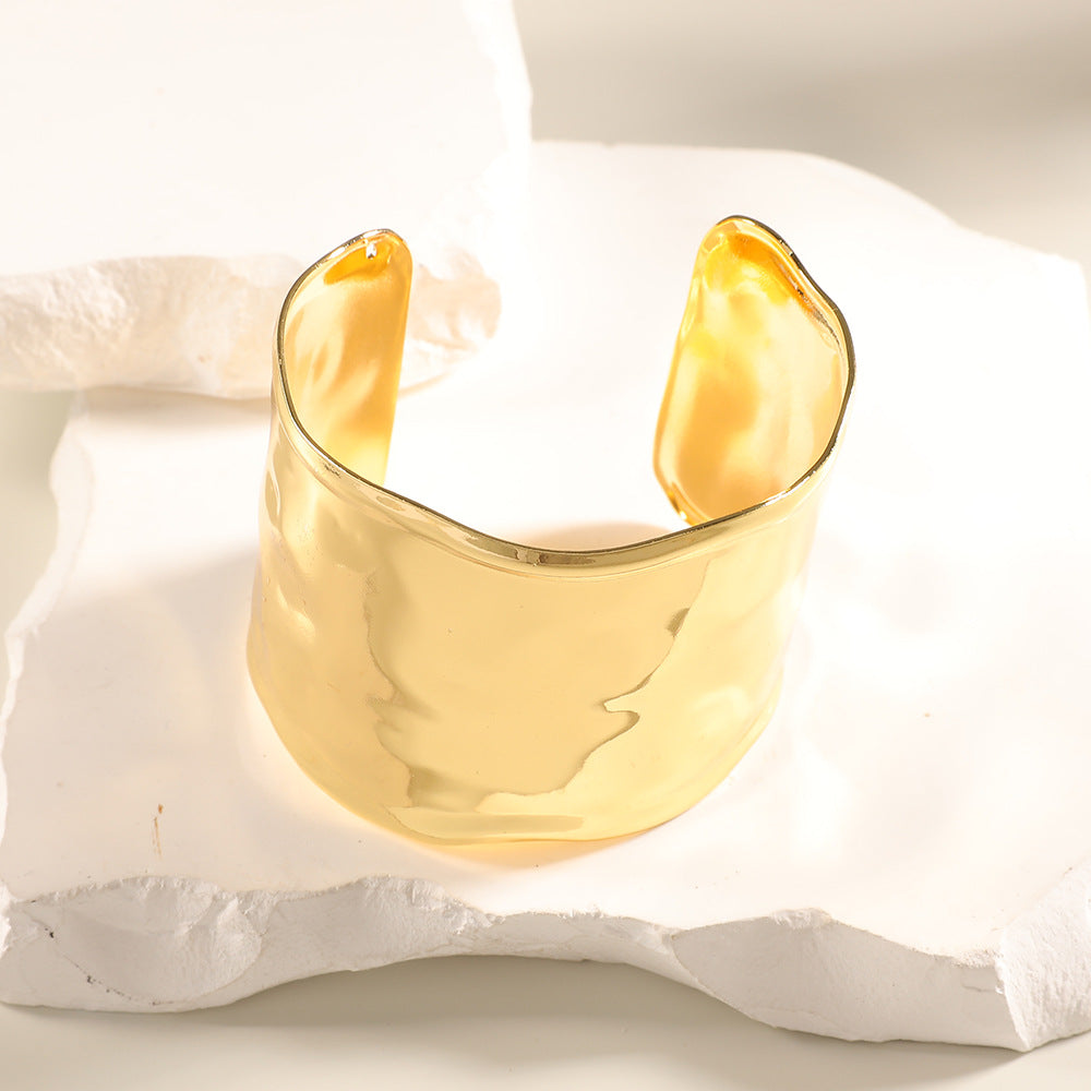 Women Open Bangle with Artistic Relief Design Calm Wears-https://detail.1688.com/offer/1045189236249.html-Calm Wears-Style 17-Calm Wears
