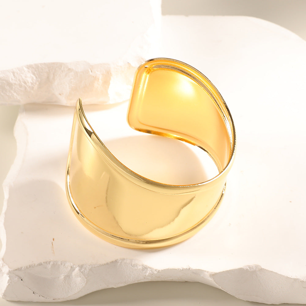 Women Open Bangle with Artistic Relief Design Calm Wears-https://detail.1688.com/offer/1045189236249.html-Calm Wears-Style 4-Calm Wears