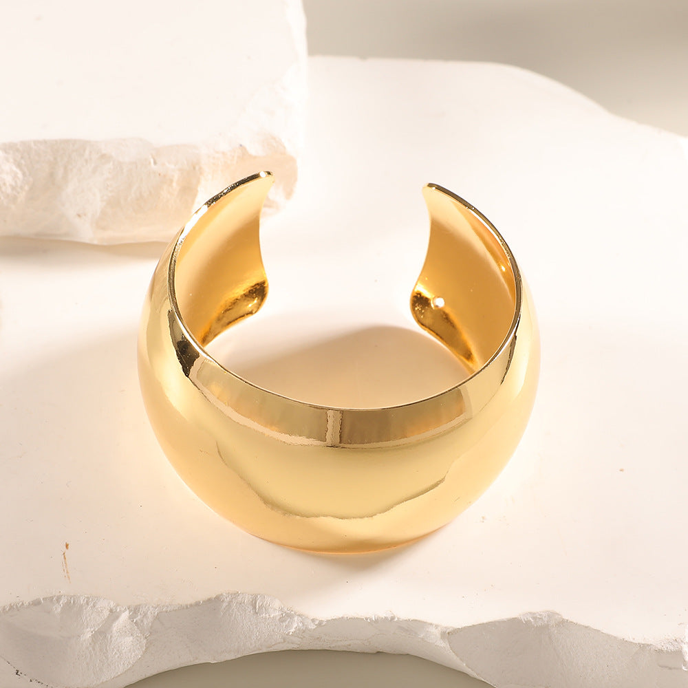Women Open Bangle with Artistic Relief Design Calm Wears-https://detail.1688.com/offer/1045189236249.html-Calm Wears-Style 5-Calm Wears