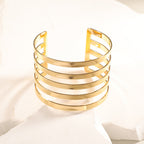 Women Open Bangle with Artistic Relief Design Calm Wears-https://detail.1688.com/offer/1045189236249.html-Calm Wears-Unknown-Calm Wears