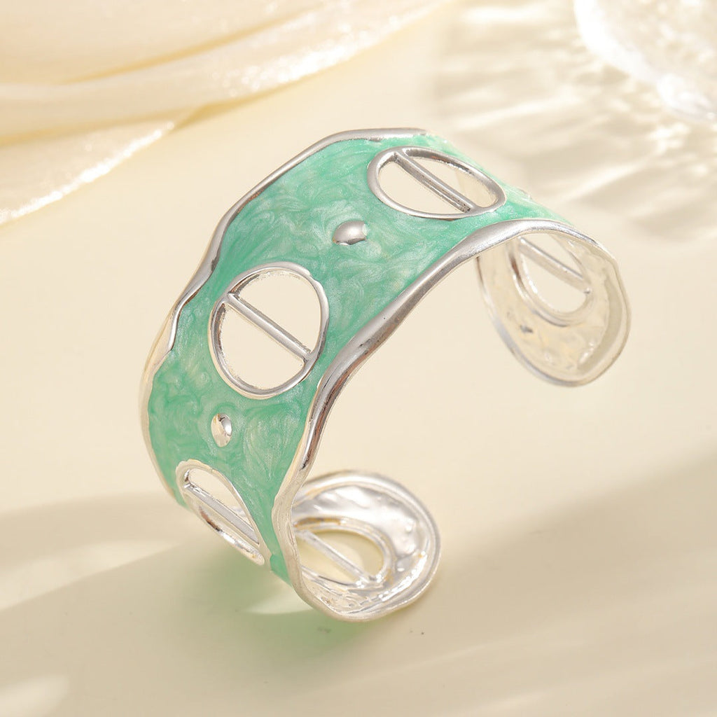 Women Open Bangle with Modern, Transparent Design Calm Wears-https://detail.1688.com/offer/962196139240.html-Calm Wears-Style 5-Calm Wears
