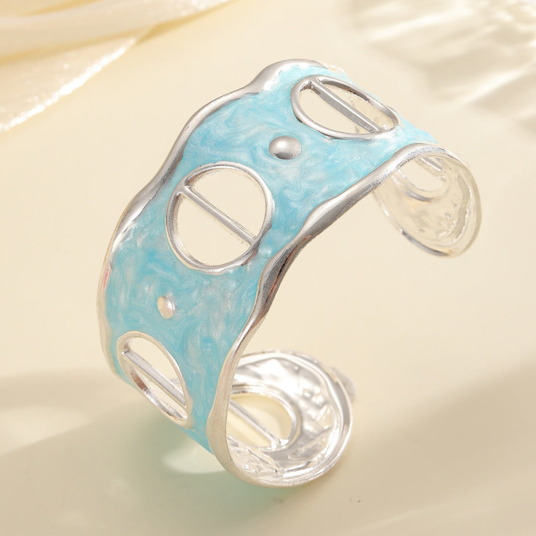 Women Open Bangle with Modern, Transparent Design Calm Wears-https://detail.1688.com/offer/962196139240.html-Calm Wears-Unknown-Calm Wears