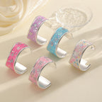 Women Open Bangle with Sparkling Star Motif Calm Wears-https://detail.1688.com/offer/962196139493.html-Calm Wears-Style 5-Calm Wears