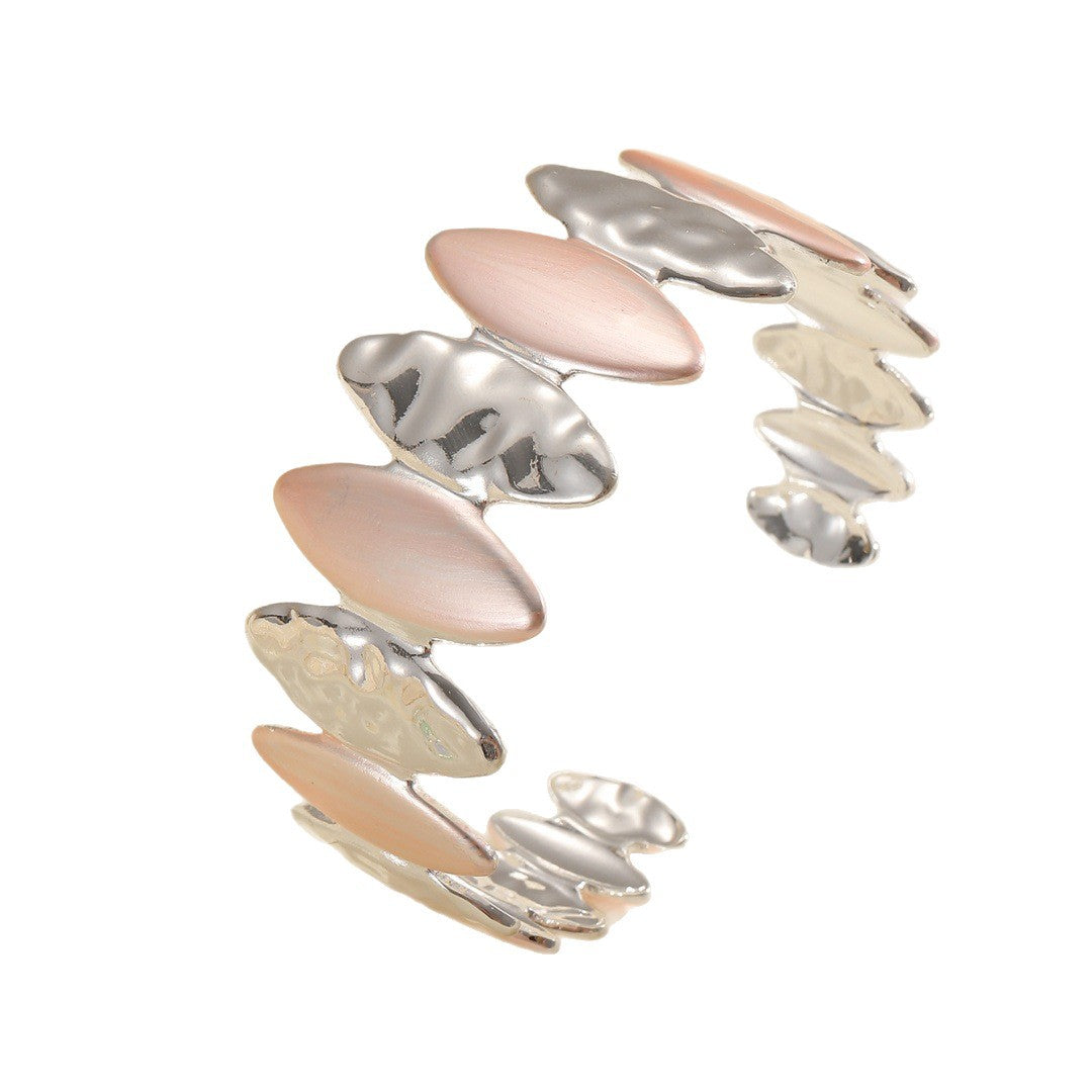 Women Open Bangle with Unique Textured Design Calm Wears-https://detail.1688.com/offer/962165219669.html-Calm Wears-Style 5-Calm Wears