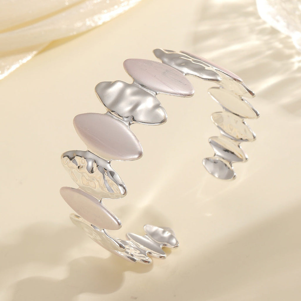Women Open Bangle with Unique Textured Design Calm Wears-https://detail.1688.com/offer/962165219669.html-Calm Wears-Style 5-Calm Wears