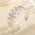 Women Open Bangle with Unique Textured Design Calm Wears-https://detail.1688.com/offer/962165219669.html-Calm Wears-Style 5-Calm Wears