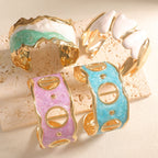 Women Open Cuff Bracelet with Artistic Snake Design Calm Wears-https://detail.1688.com/offer/1049038686871.html-Calm Wears-Style 5-Calm Wears