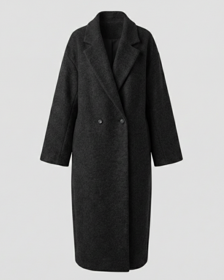 Women Oversized Wool Coat-https://detail.1688.com/offer/895737729428.html-Calm Wears-Black-S-Calm Wears