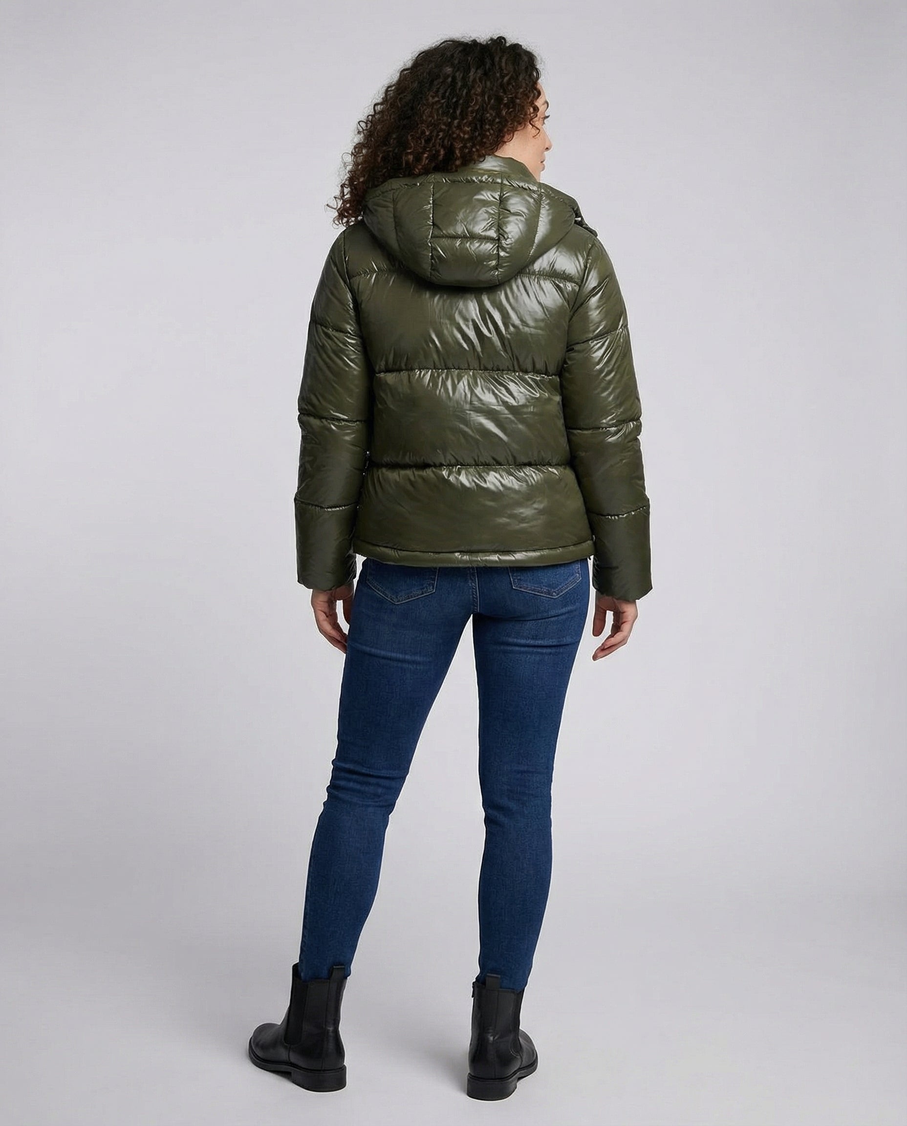 Women Puffy Jacket Hood-the goods hub20251115-Calm Wears-Green-S-Calm Wears