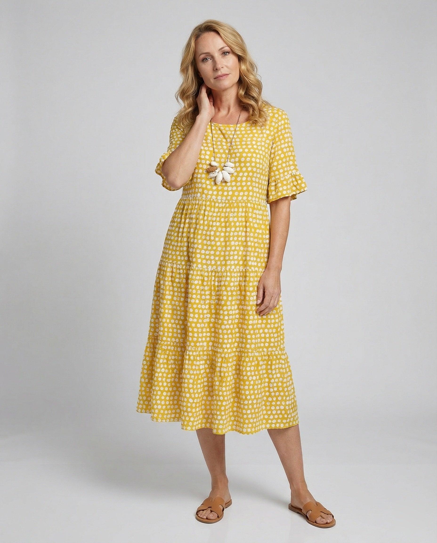 Women Summer Dress-https://detail.1688.com/offer/890667909907.html-Calm Wears-Yellow-S-Calm Wears